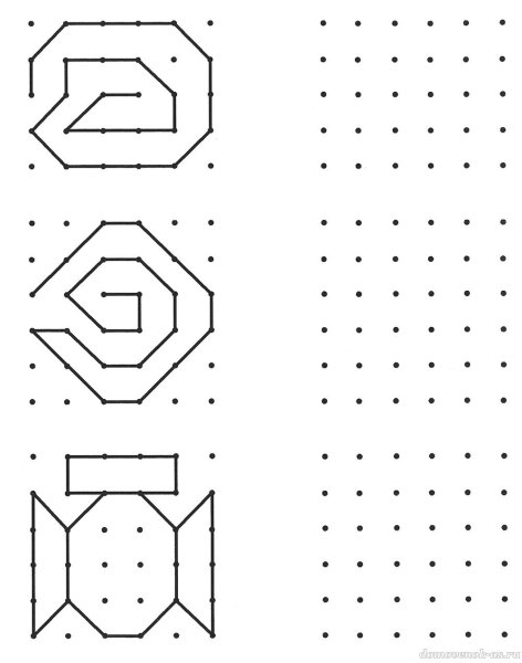 Повторить картинку по точкам