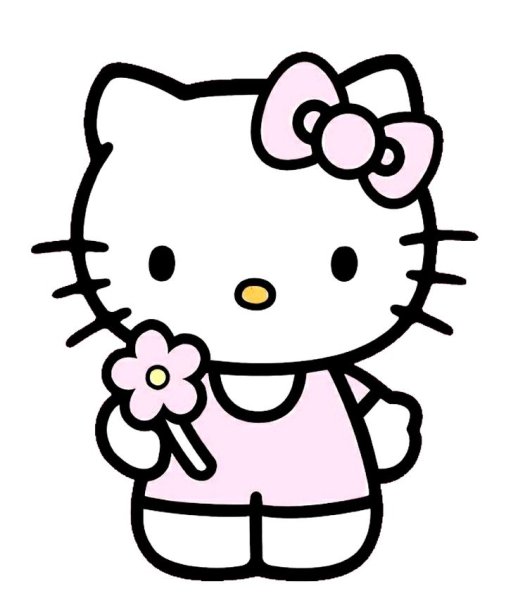 Хелло Китти для срисовки