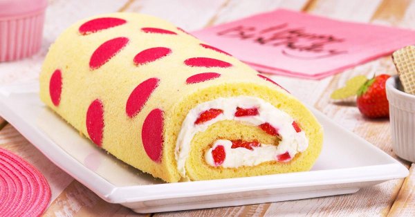 Красивые бисквитные рулеты