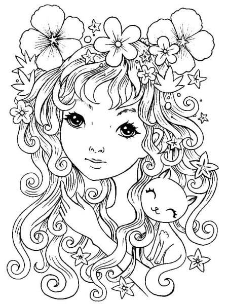 Раскраски девушки