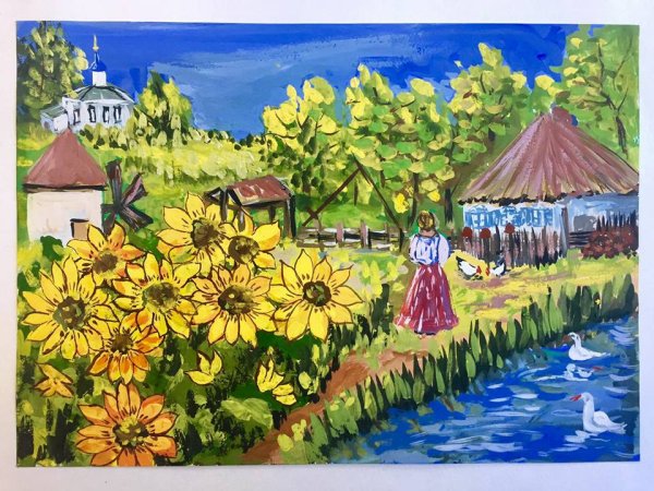 Рисование природа Кубани