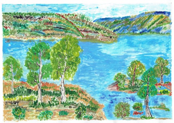 Рисунок на тему мой родной край