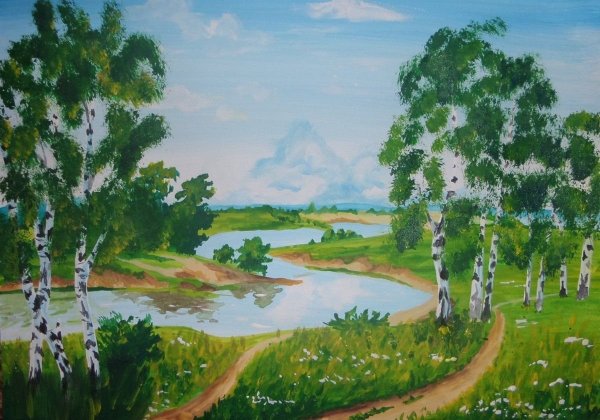 Рисунок на тему природа родного края