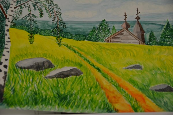Рисунок на тему родной край