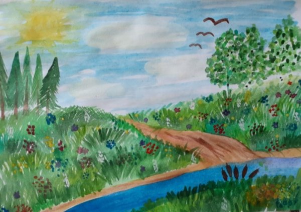 Рисунок на тему моя малая Родина