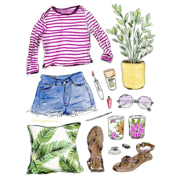 Рисунки одежды