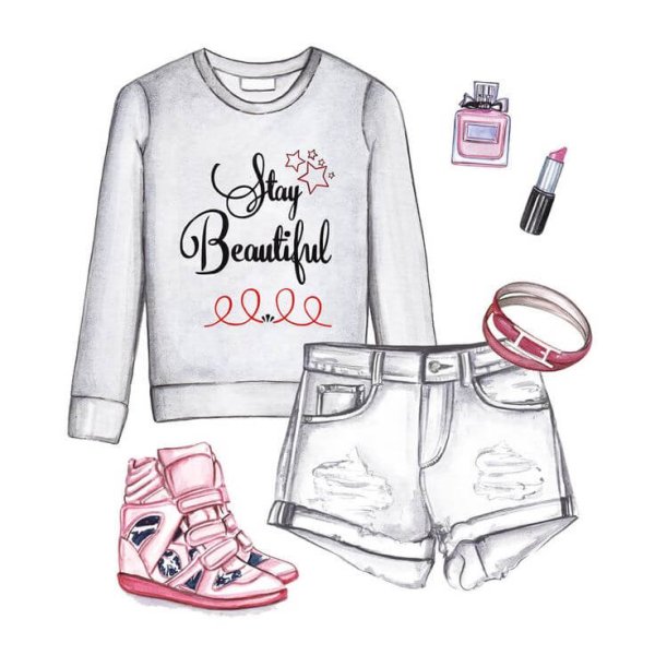 Рисунки одежды