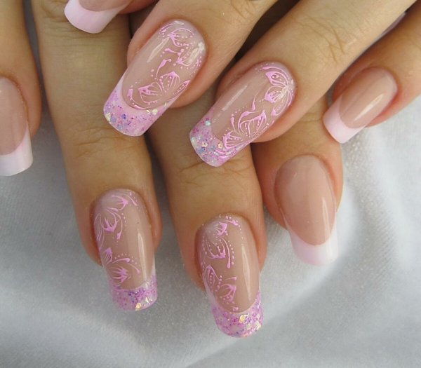 Фиолетовый френч