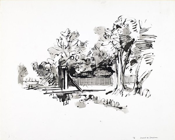 Наброски тушью и пером