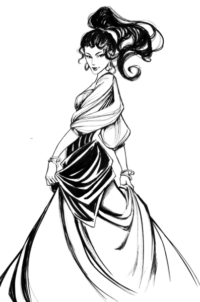 Рисунки тушью