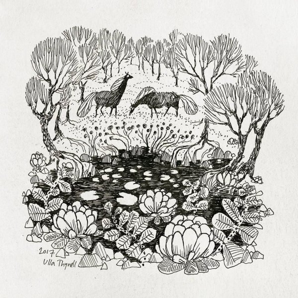 Рисунки тушью архитектура