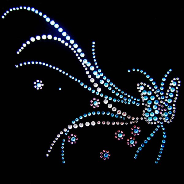 Аппликация из страз