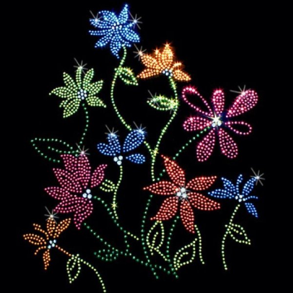 Цветок из стразов