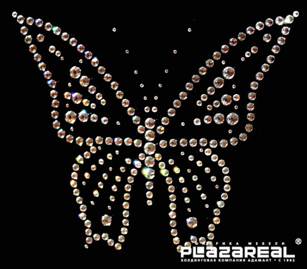 Бабочка из страз