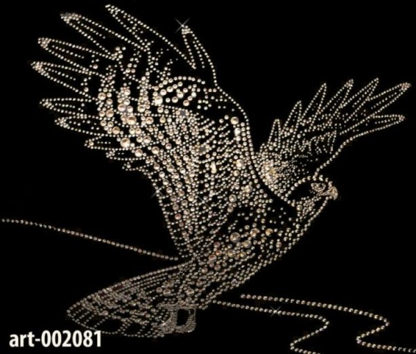 Птица из страз