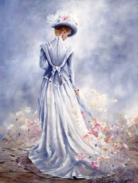 Красивая девушка рисунок