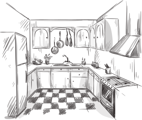 Кухня рисунок