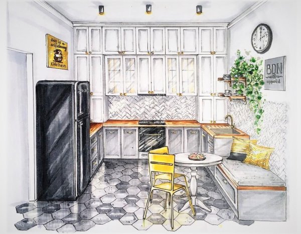Кухня рисунок