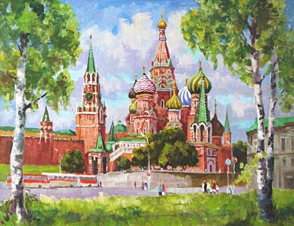 Собор Василия Блаженного рисунок