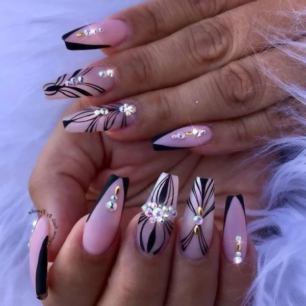 Офигенный маникюр на длинные ногти