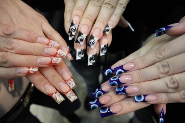 Форма ногтей балерина