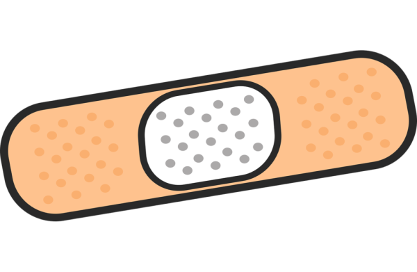 Уголок здоровья аптечка рисунок бинты лейкопластырь