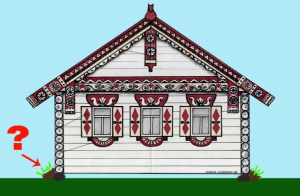 Деревянный дом из сказки