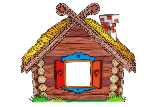 Деревенский домик для рисования