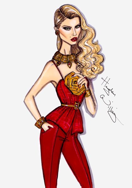 Хайден Виллиамс рисунок Ким Кардашян