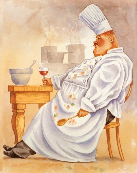 Повар рисунок