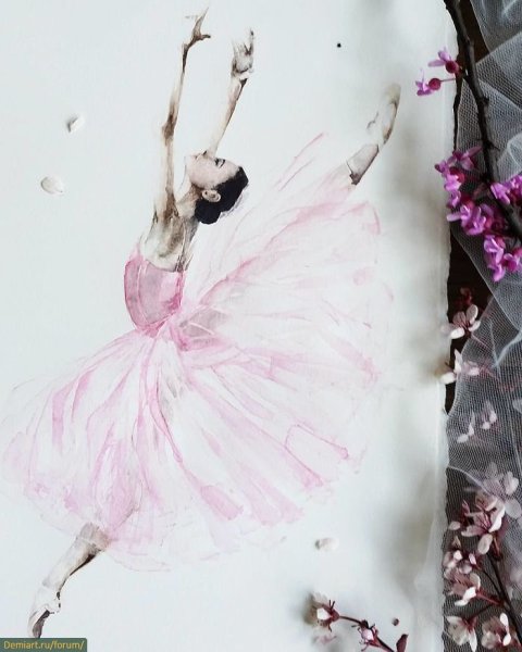 Балерина иллюстрация