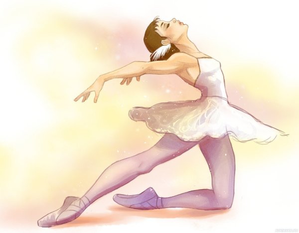 Балерина рисунок карандашом