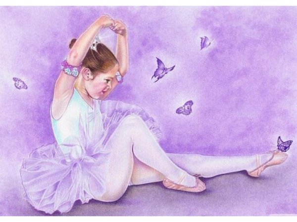 Балерина рисунок
