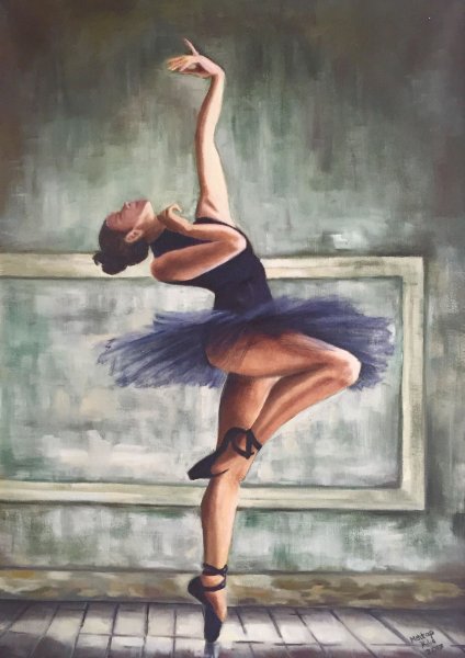 Балетная пачка карандашом