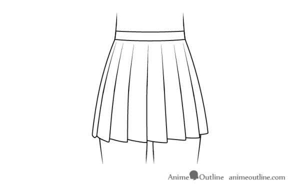 Юбка карандаш аниме