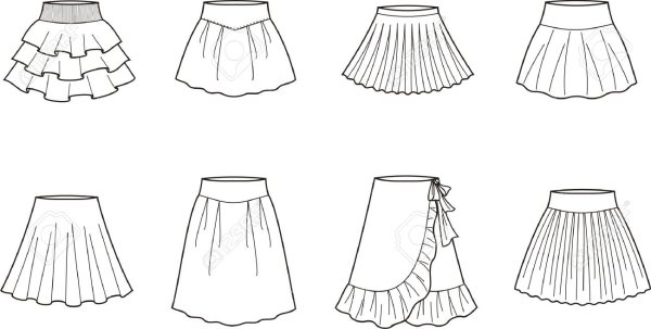 Юбка рисунок для срисовки