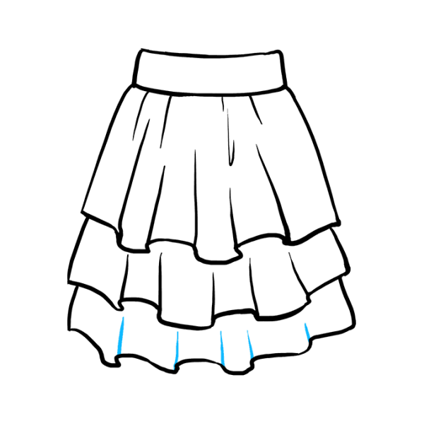 Юбка раскраска