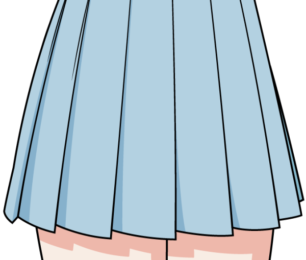 Юбка для срисовки аниме