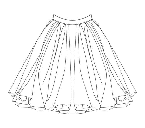 Юбка раскраска