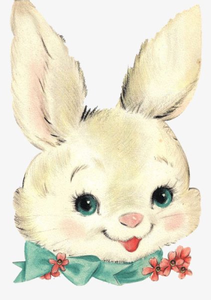 Заяц с цветком
