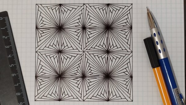 Рисунки с помощью линейки