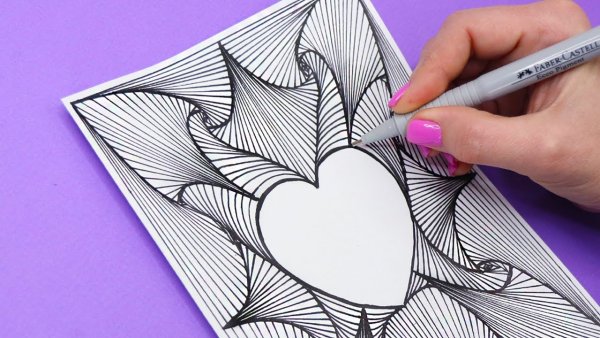 Иллюзии карандашом простые