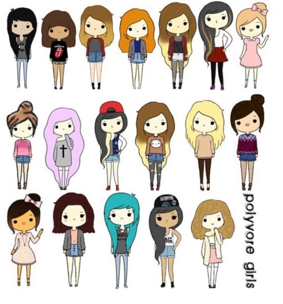 Нарисовать красивую девочку