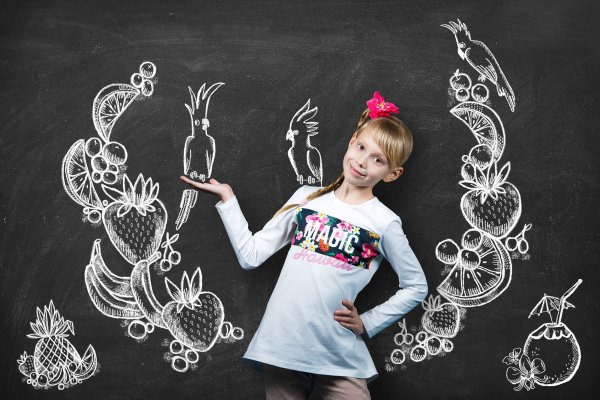 Детские рисунки мелом