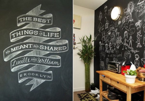 Маленькие рисунки мелом