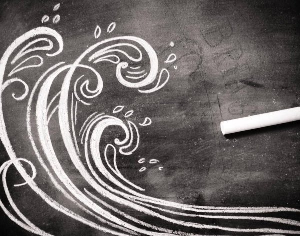 Рисунки мелом