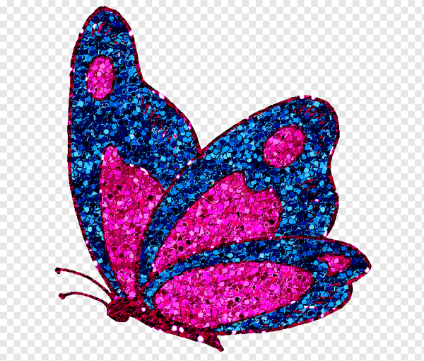 Бабочки с блестками