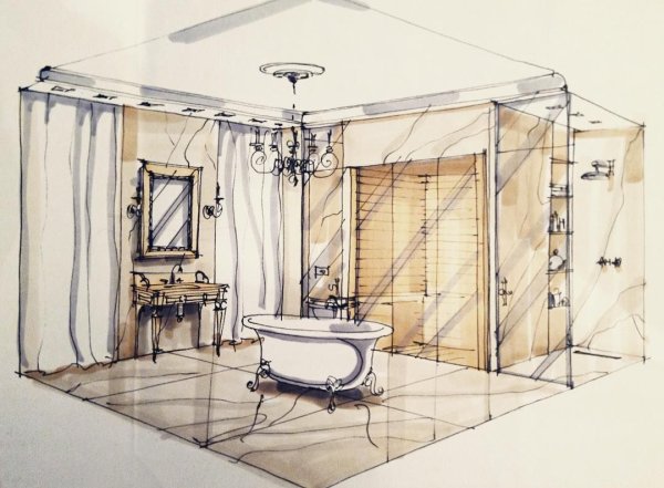 Зарисовки интерьера