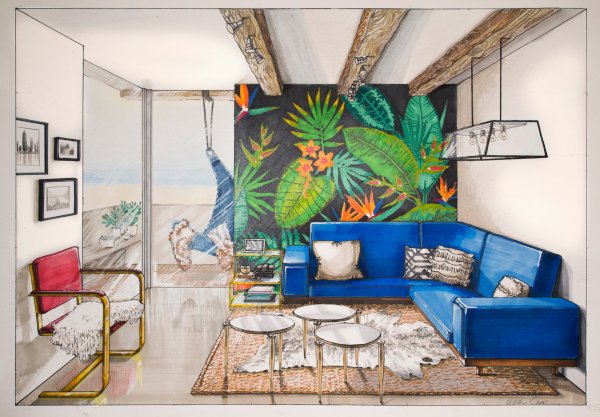 Эскиз интерьера