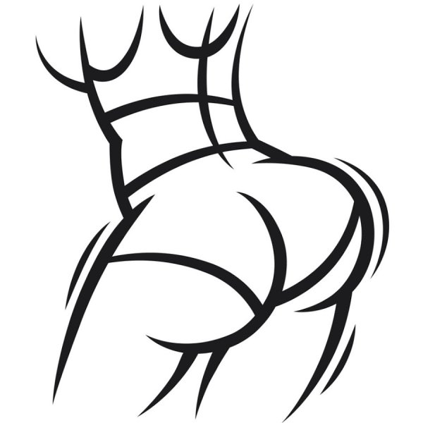 Рисование ягодиц